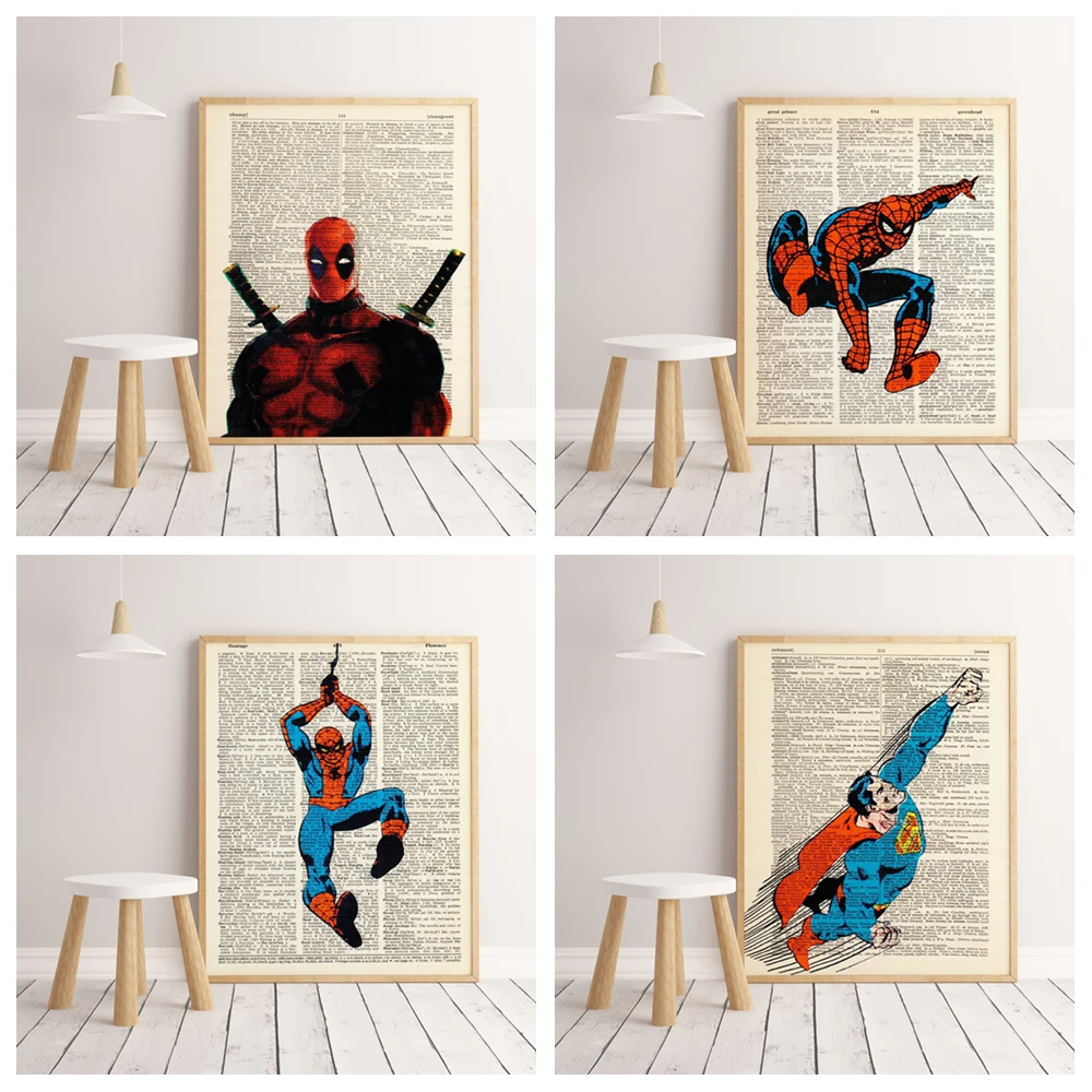 HD Marvel Superhero Book Background hight quality canvas painting hight quality home Decor Nursery Kids Room No Frame O117
HD Marvel Superhero Book Background hight quality canvas painting hight quality home Decor Nursery Kids Room No Frame O117
