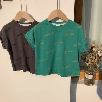 2020 New Fashion Baby T-shirt Boys Summer Clothes Cotton Letter Printed Girls Cute Short Sleeve Coat Kid Loose Clothes Gift
2020 New Fashion Baby T-shirt Boys Summer Clothes Cotton Letter Printed Girls Cute Short Sleeve Coat Kid Loose Clothes Gift