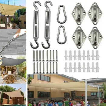 Quadrangle Sun Shade Sail Stainless Steel Hardware Installation Kit Canvas Cap Tent Boat Marine Silver Snap Fastener Sockets
Quadrangle Sun Shade Sail Stainless Steel Hardware Installation Kit Canvas Cap Tent Boat Marine Silver Snap Fastener Sockets