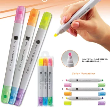 KOKUYO WiLL Highlighter Pen ACTIC 2-Color Double Head Fluorescent Marker Writing Coloring Text School Student Stationery
KOKUYO WiLL Highlighter Pen ACTIC 2-Color Double Head Fluorescent Marker Writing Coloring Text School Student Stationery