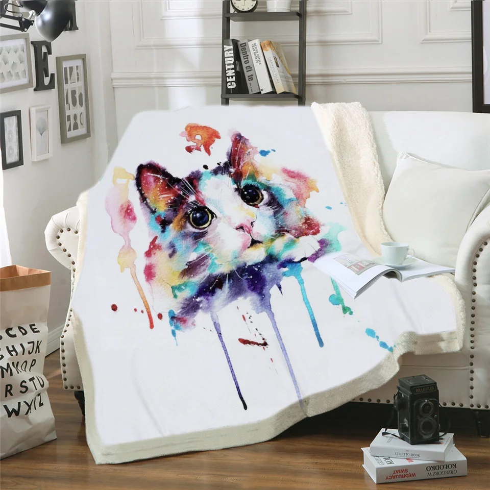 Custom 3D Cat Sherpa Blanket on Beds Animal Throw Blanket for Kids Dog Reflection Bedspreads 3D Bulldog Puppy Sofa Cover
Custom 3D Cat Sherpa Blanket on Beds Animal Throw Blanket for Kids Dog Reflection Bedspreads 3D Bulldog Puppy Sofa Cover