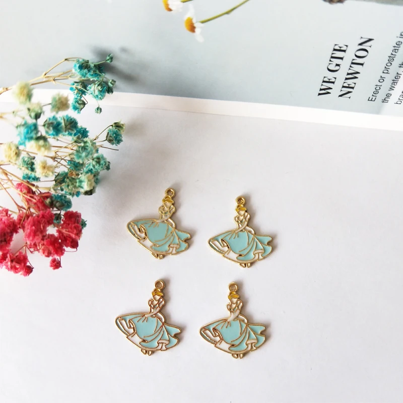 10pcs Pretty Girl Enamel Charms Oil Drop Princess Metal Pendants For Women DIY Jewelry Bracelet Earring Accessory Decor 21*24MM
10pcs Pretty Girl Enamel Charms Oil Drop Princess Metal Pendants For Women DIY Jewelry Bracelet Earring Accessory Decor 21*24MM
