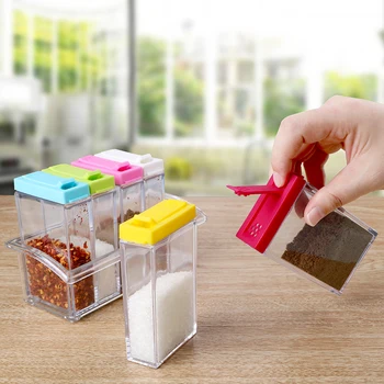 NICEYARD 6Pcs/Set Seasoning Box Storage Bottle Jars Salt Pepper Cumin Powder Box Creative Gadget Kitchen Spice Transparent
NICEYARD 6Pcs/Set Seasoning Box Storage Bottle Jars Salt Pepper Cumin Powder Box Creative Gadget Kitchen Spice Transparent