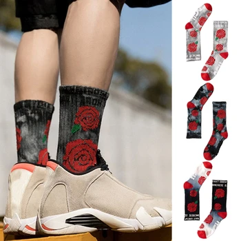 Men Women Rose Flower Tie-Dye Print Crew Socks Winter Warm Terry Bottom Hip Hop Skateboard Cotton Hosiery Stockings
Men Women Rose Flower Tie-Dye Print Crew Socks Winter Warm Terry Bottom Hip Hop Skateboard Cotton Hosiery Stockings