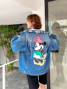 Spring Harajuku-Style Printed Beads Jeans Coat Women's Ozhouzhan 2020 Spring New Style Loose Tooling Jacket Fashion
Spring Harajuku-Style Printed Beads Jeans Coat Women's Ozhouzhan 2020 Spring New Style Loose Tooling Jacket Fashion