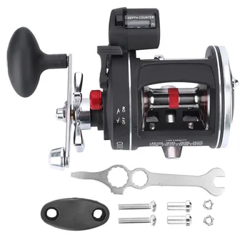 Left Right Handed Reel Fishing Tackle 12BB 3:8:1 Drum Wheel Fishing Reel with Line Counter Aluminum Alloy Fishing Trolling Reel
Left Right Handed Reel Fishing Tackle 12BB 3:8:1 Drum Wheel Fishing Reel with Line Counter Aluminum Alloy Fishing Trolling Reel