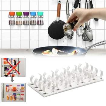 4pcs 20-Clips Kitchen Spice Jar Rack Seasoning Jar Storage Holder Cupboard Door Cabinet Wall Mounted RT88
4pcs 20-Clips Kitchen Spice Jar Rack Seasoning Jar Storage Holder Cupboard Door Cabinet Wall Mounted RT88