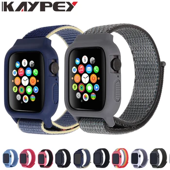 Strap For Apple Watch band 5 4 3 2 44mm/40mm iwatch 42mm 38mm band Accessores bracelet nylon Sport loop watchband + case cover
Strap For Apple Watch band 5 4 3 2 44mm/40mm iwatch 42mm 38mm band Accessores bracelet nylon Sport loop watchband + case cover