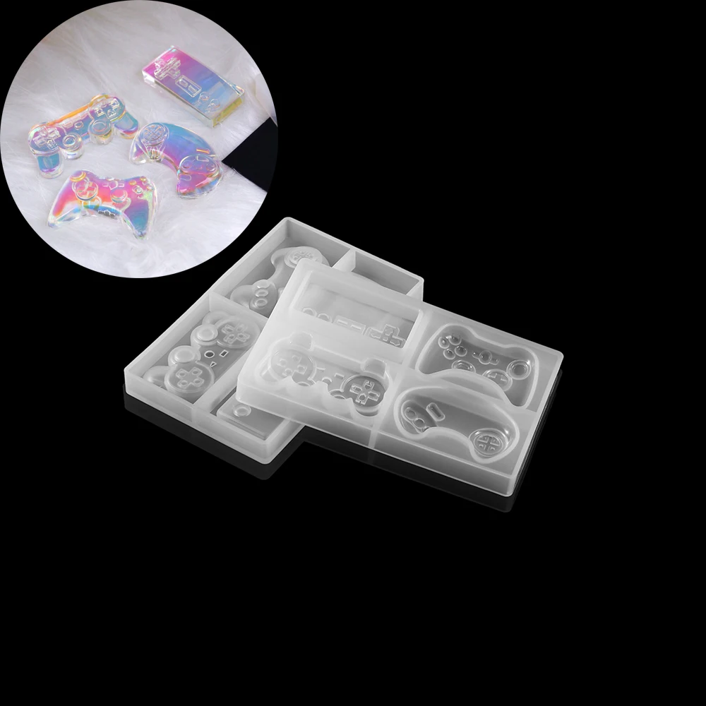 1pcs Gamepad Game Controller Epoxy Mould Silicone Resin Molds Video Game Controller Resin Molds For DIY Jewelry Making Findings
1pcs Gamepad Game Controller Epoxy Mould Silicone Resin Molds Video Game Controller Resin Molds For DIY Jewelry Making Findings