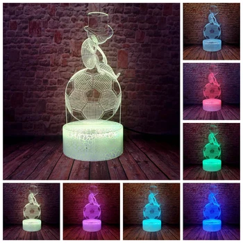 Thinking Meditation Football Boy 3D LED Lamp 7 Color RGB Change Night Light Touch Control Study Bedroom Bedside Shop Xmas Gifts
Thinking Meditation Football Boy 3D LED Lamp 7 Color RGB Change Night Light Touch Control Study Bedroom Bedside Shop Xmas Gifts
