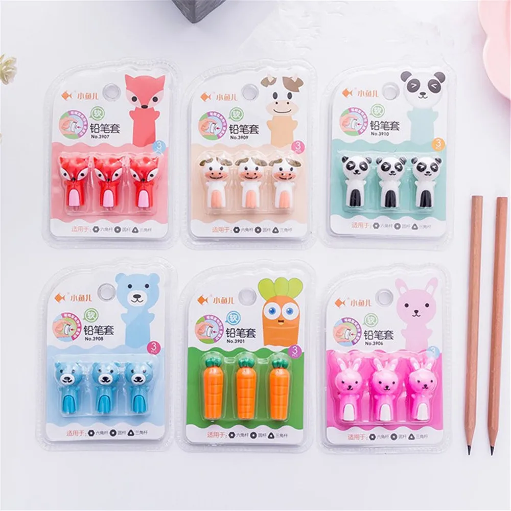 3Pcs/set Cute Animal Pencil Lengthen Extender Holder Portable Pencil Cap Extender for Office School Stationery 
3Pcs/set Cute Animal Pencil Lengthen Extender Holder Portable Pencil Cap Extender for Office School Stationery