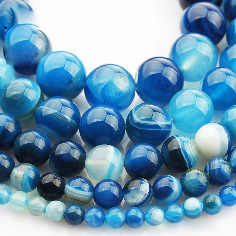 15"(38cm) Strand Round Natural Blue Lace Agate Stone Rocks 4mm 6mm 8mm 10mm 12mm Gemstone Beads for Bracelet Jewelry Making
15"(38cm) Strand Round Natural Blue Lace Agate Stone Rocks 4mm 6mm 8mm 10mm 12mm Gemstone Beads for Bracelet Jewelry Making