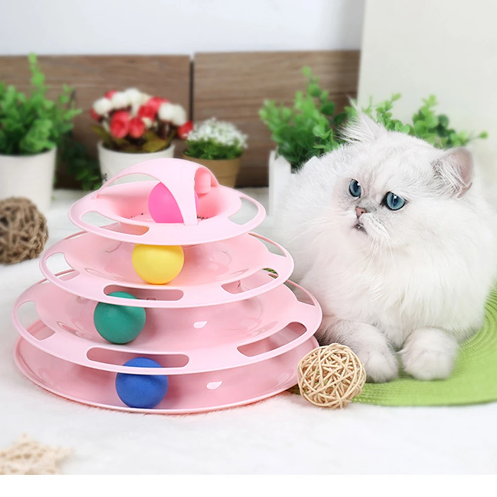 Funny Pet Cat Turntable Toy Crazy Ball three-Tier Interactive Amusement toy triple Disc trilaminar toy Turntable Pet Supplies
Funny Pet Cat Turntable Toy Crazy Ball three-Tier Interactive Amusement toy triple Disc trilaminar toy Turntable Pet Supplies