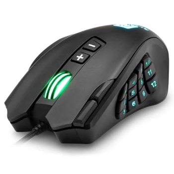 USB Wired Gaming Mouse 16400DPI 16 Buttons Programmable Game Mice with Backlight Ergonomic for Laptop PC Computer
USB Wired Gaming Mouse 16400DPI 16 Buttons Programmable Game Mice with Backlight Ergonomic for Laptop PC Computer
