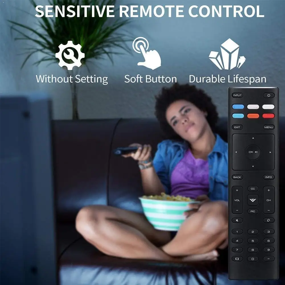 7 Inch Remote Control For Vizio TV XRT136 D24F-F1 M65-E0 M50-E1 With App D50F-F1 D43F-F1 Shortcuts M55-E0 T9L8
7 Inch Remote Control For Vizio TV XRT136 D24F-F1 M65-E0 M50-E1 With App D50F-F1 D43F-F1 Shortcuts M55-E0 T9L8