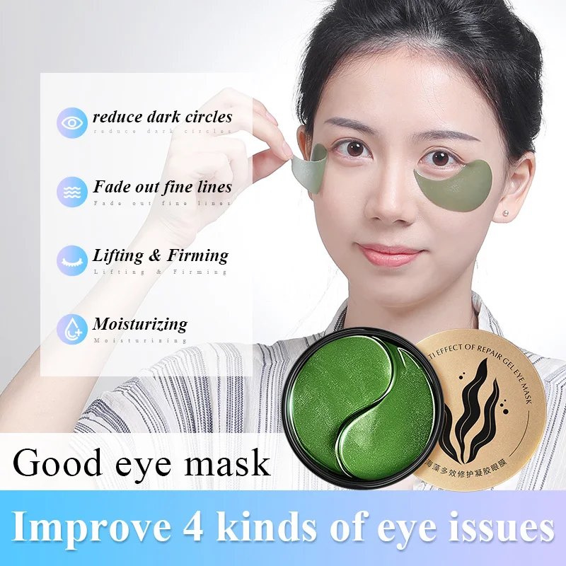 60Pcs=30Packs Seaweed Eye Mask Anti Aging/Dark Circles/Puffiness Moisturizing Eye Masks Colageno Gel Eye Pads Eye Skin Care
60Pcs=30Packs Seaweed Eye Mask Anti Aging/Dark Circles/Puffiness Moisturizing Eye Masks Colageno Gel Eye Pads Eye Skin Care
