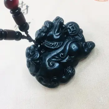 Zheru Jewelry Pure natural black jade carved good luck Kirin pendant Necklace Jewelry for men and women Send a certificate
Zheru Jewelry Pure natural black jade carved good luck Kirin pendant Necklace Jewelry for men and women Send a certificate
