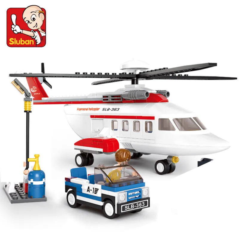 Sluban 259pcs Private helicopter Air bus Plane aviation Transport aircraft vehicle Building Blocks kids toy action figure
Sluban 259pcs Private helicopter Air bus Plane aviation Transport aircraft vehicle Building Blocks kids toy action figure