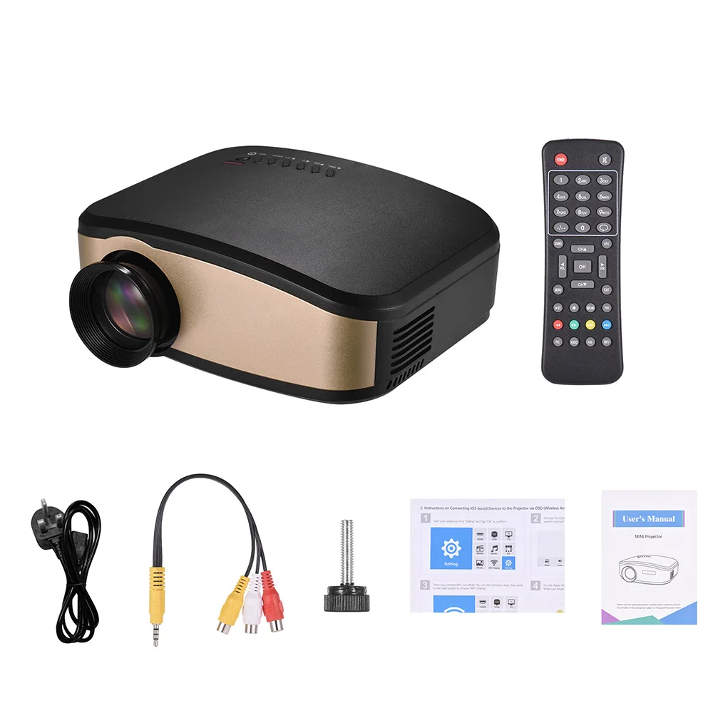 Wifi LCD Projector LED Portable Video Projector Can Synchronize Smart Phone Screen Support 1080P with TV USB HD VGA AV Input
Wifi LCD Projector LED Portable Video Projector Can Synchronize Smart Phone Screen Support 1080P with TV USB HD VGA AV Input