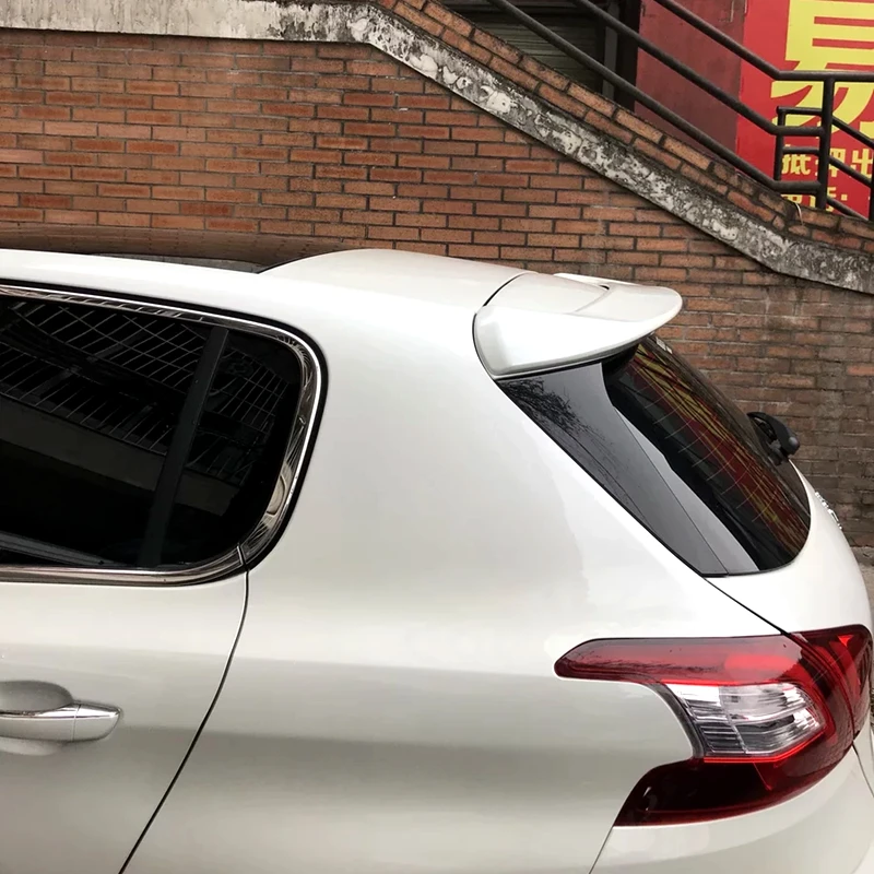 Для Peugeot 308S 2014 2016 высокое качество ABS Материал Задний спойлер праймер или DIY Цвет