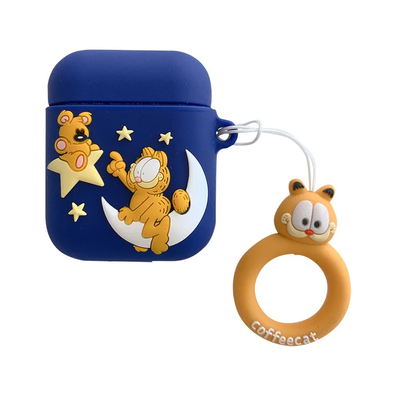 Bluetooth Earphone Case for Airpods cute Accessories Protective Cover for airpod 2 Silicone Cartoon with ring strap Garfield 3D
Bluetooth Earphone Case for Airpods cute Accessories Protective Cover for airpod 2 Silicone Cartoon with ring strap Garfield 3D