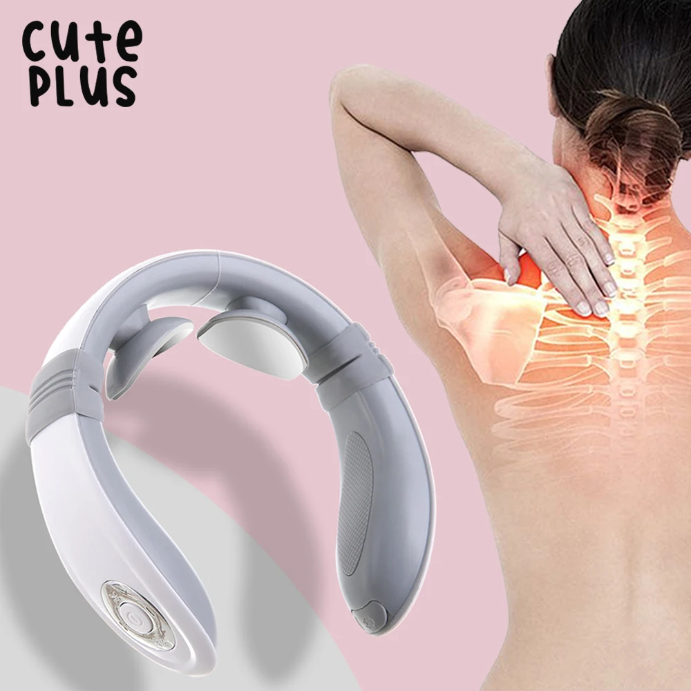 Cuteplus Neck Massager Portable Smart Neck Massage TENS Electric Pulse USB Charge with heat Pain Relief Tool
Cuteplus Neck Massager Portable Smart Neck Massage TENS Electric Pulse USB Charge with heat Pain Relief Tool