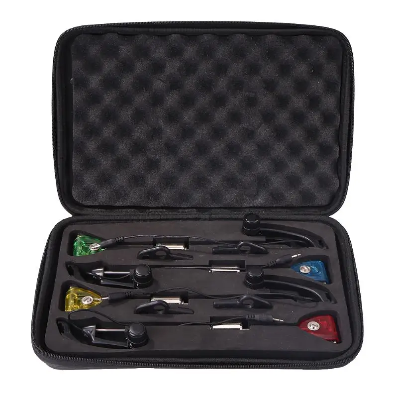 4x LED Fishing Swingers Elaborate Manufacture Prolonged Durable with Storage Case for Bite Alarm Carp Fishing Accessory
4x LED Fishing Swingers Elaborate Manufacture Prolonged Durable with Storage Case for Bite Alarm Carp Fishing Accessory