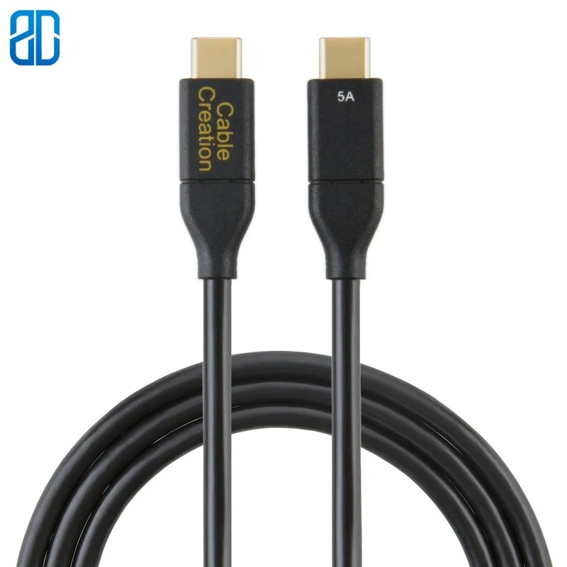 USB Type C Cable (5A) USB-C to Cord Support 100W Power Delivery Compatible with MacBook Pro Fast Charge | Электроника