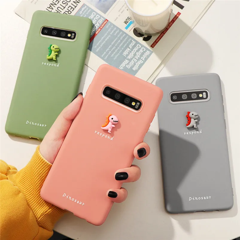 3D Прекрасный Динозавр чехол для Samsung Galaxy A50 A40 S8 S9 S10 S11 Plus S10e S11E M30S A10 A20 A30 A60 A20E A70 A51 A71