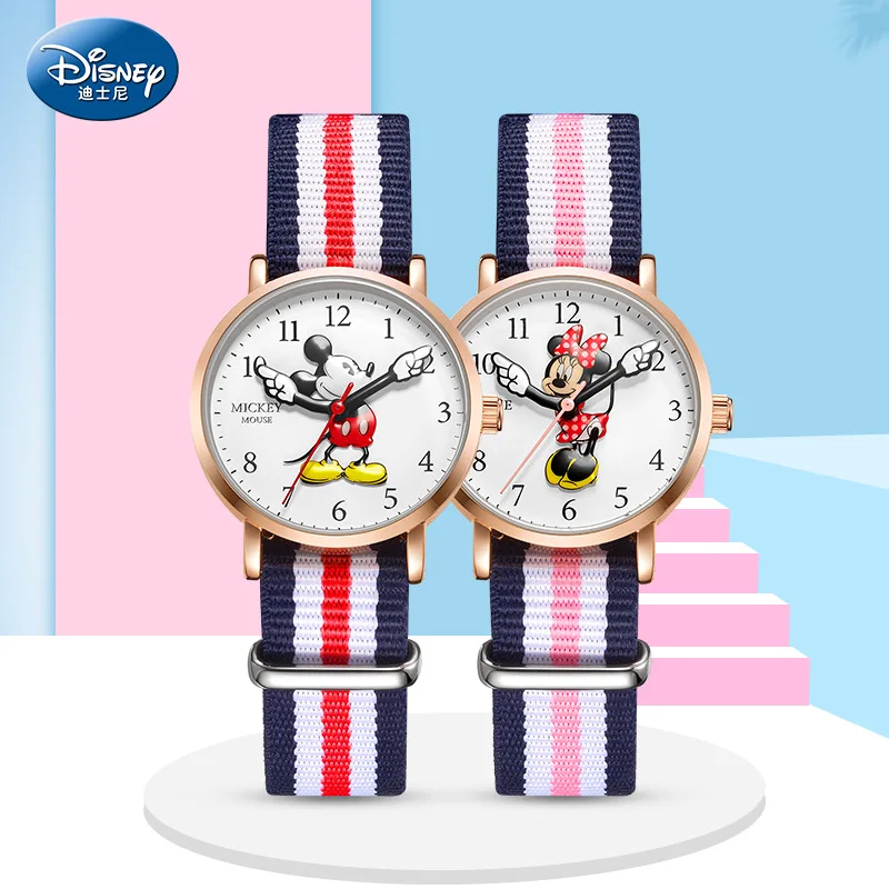 Оригинальные наручные часы ведущей марки Disney с Микки Минни Маусом для мальчиков