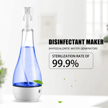 Electric Hypochlorite Generator Home Spray Bottle 500ml For Hotel Office Disinfection Water Manufacturing Instrument Drop Ship
Electric Hypochlorite Generator Home Spray Bottle 500ml For Hotel Office Disinfection Water Manufacturing Instrument Drop Ship