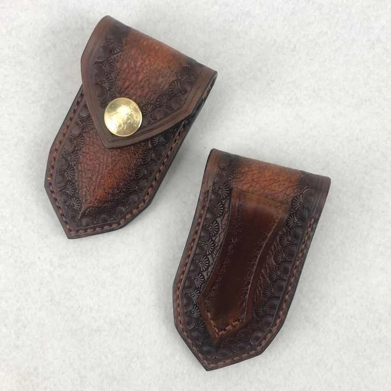 EDC Outdoor Travel Portable Folding Knife Holster Scabbard Cowhide Case Carrying Sheath Leather Pocket Scabbard Bag 
EDC Outdoor Travel Portable Folding Knife Holster Scabbard Cowhide Case Carrying Sheath Leather Pocket Scabbard Bag