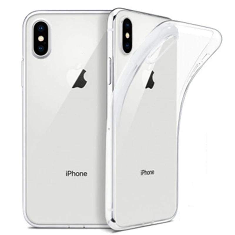 Funda de TPU suave transparente ultrafina fina para iPhone X XS 8 7 6 6S Plus 11Pro Max XR SE2020 | Мобильные телефоны и