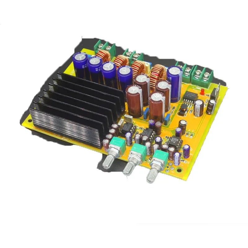 2 1-channel 300W + 2*150W TAS5630 Class-D Цифровой усилитель сабвуфера плата Корпус Корпуса