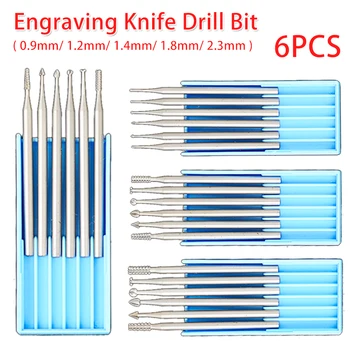 Woodworking Router Bit 6pcs Tungsten Steel Engraving Knife End Mill Wood Milling Cutter For Carvings /Olive Kernel /Lvory Fruit
Woodworking Router Bit 6pcs Tungsten Steel Engraving Knife End Mill Wood Milling Cutter For Carvings /Olive Kernel /Lvory Fruit