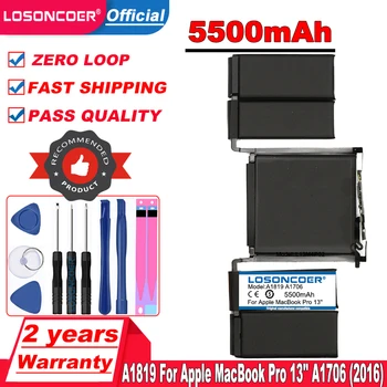 LOSONCOER 5500mAh A1819 laptop Battery for Apple MacBook Pro 13'' A1706 Battery Macbook Pro 13'' Touch Bar 2016 Year +Free Tools
LOSONCOER 5500mAh A1819 laptop Battery for Apple MacBook Pro 13'' A1706 Battery Macbook Pro 13'' Touch Bar 2016 Year +Free Tools