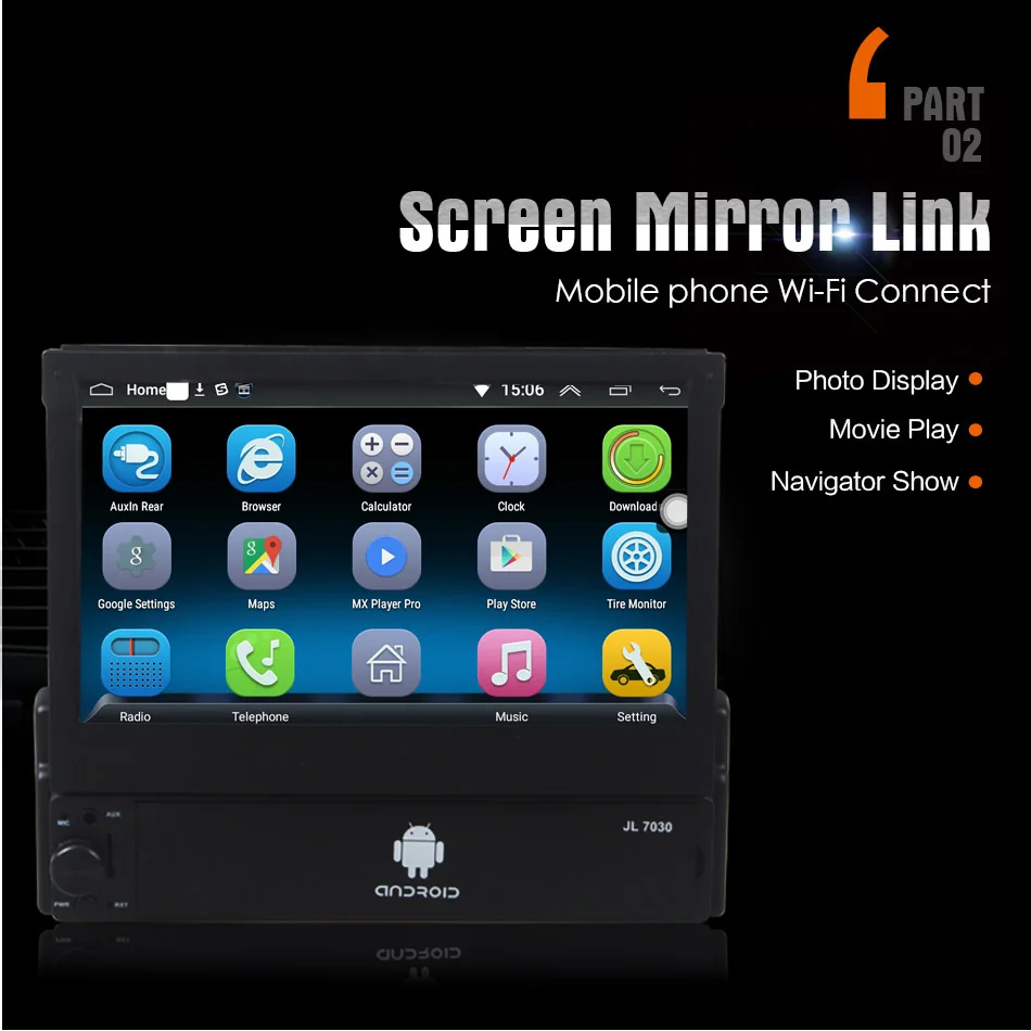 Sale Single Din Android Quad Core 7 Inch Touch Screen Car Dash Player GPS WIFI Bluetooth Hean Unit Stereos 12V - 24V for Car Truck 13 Sale Single Din Android Quad Core 7 Inch Touch Screen Car Dash Player GPS WIFI Bluetooth Hean Unit Stereos 12V - 24V for Car Truck 13