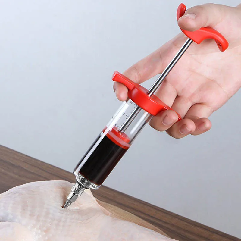 Meat Syringe Marinade Injector Flavor Syringe Cooking Meat Poultry Turkey Chicken BBQ Tool Cooking Syinge Kitchen Syringes
Meat Syringe Marinade Injector Flavor Syringe Cooking Meat Poultry Turkey Chicken BBQ Tool Cooking Syinge Kitchen Syringes