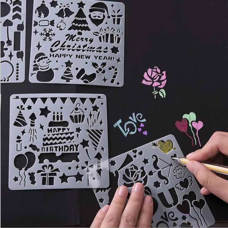 5Pcs/set Alphabet Letter Christmas doodle Stencils Template Painting Scrapbooking Embossing Stamping Album Card DIY HIP
5Pcs/set Alphabet Letter Christmas doodle Stencils Template Painting Scrapbooking Embossing Stamping Album Card DIY HIP