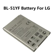 Batterie BL-51YF pour LG G4 H815 H811 H810 H818 H819 V32 VS986 VS999 US991 LS991 F500 G Stylo F500 F500S F500L=