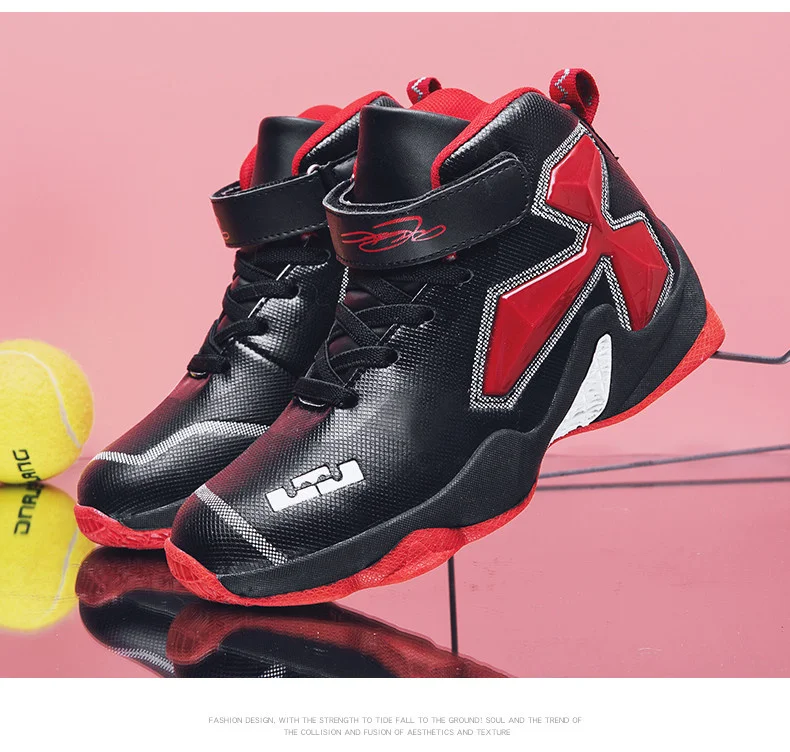 Alta qualidade inverno quente crianças tênis de basquete meninos sapatos de couro antiderrapante sapatos esportivos ao ar livre meninos cesta Alta qualidade inverno quente crianças tênis de basquete meninos sapatos de couro antiderrapante sapatos esportivos ao ar livre meninos cesta