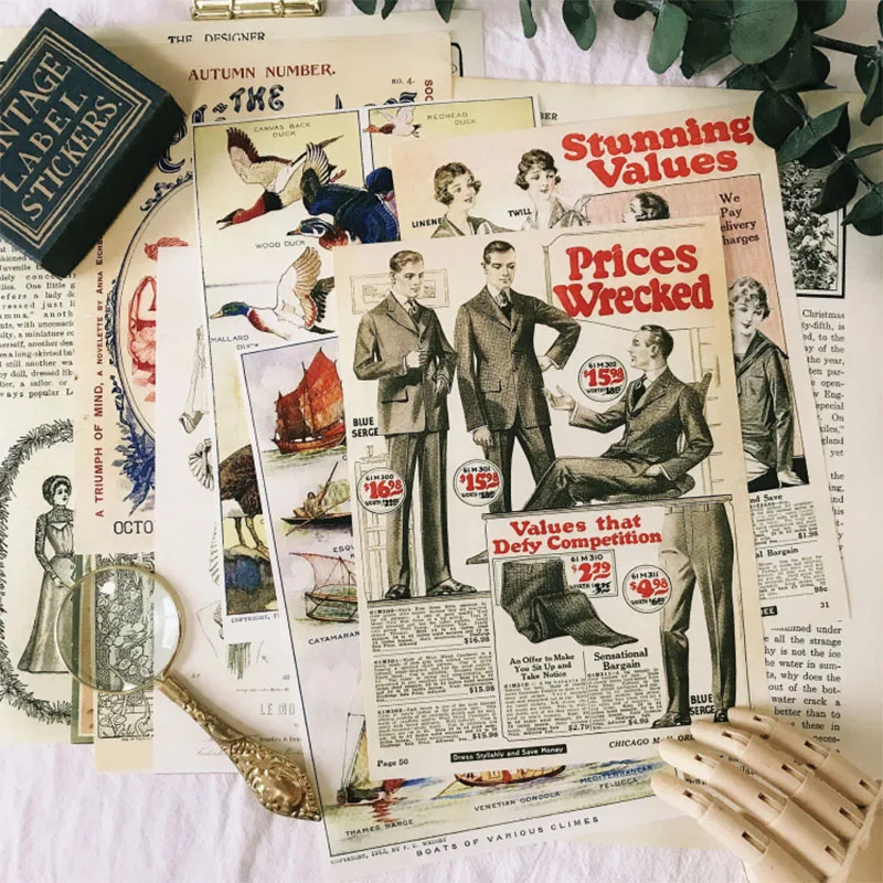 Vintage Europe wind color poster material papers DIY scrapbooking junk journal album happy planner decorative paper
Vintage Europe wind color poster material papers DIY scrapbooking junk journal album happy planner decorative paper