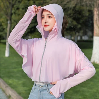 Women Sunscreen Scarf Poncho Beach Stole Sun Protection Cap Scars Solid Face Mask Wraps Lady Zipper Clothing Cover-ups 
Women Sunscreen Scarf Poncho Beach Stole Sun Protection Cap Scars Solid Face Mask Wraps Lady Zipper Clothing Cover-ups