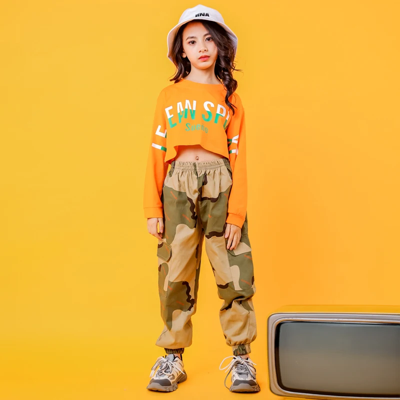 Kids Cool Hip Hop Show Clothing Crop Tank Tops Camo Cargo Pants for Girls Singers Dance Wear Costume Clothes Street Outfits
Kids Cool Hip Hop Show Clothing Crop Tank Tops Camo Cargo Pants for Girls Singers Dance Wear Costume Clothes Street Outfits