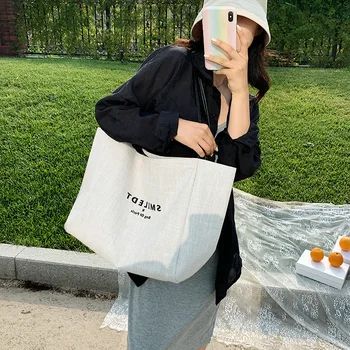 2020 New Style Women's Fashion Handbag Korean Style Canvas Bag All-match Simple Large Capacity Shoulder Bag Portable
2020 New Style Women's Fashion Handbag Korean Style Canvas Bag All-match Simple Large Capacity Shoulder Bag Portable