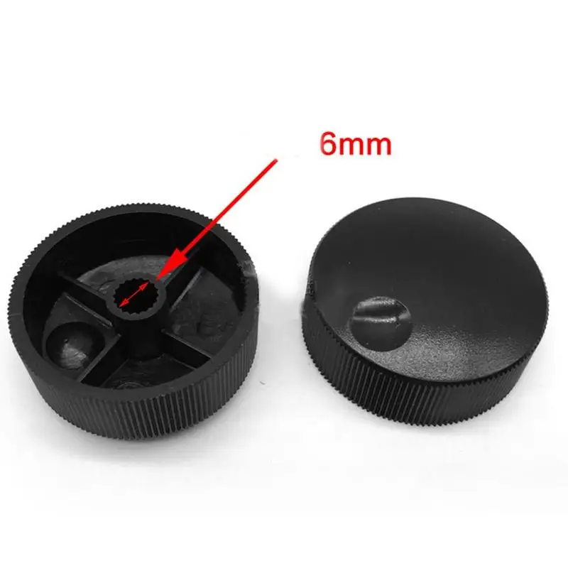 Volume Control Knob Black Frosted Solid Aluminum Knob for 6mm Potentiometer 32x13mm Volume Control Knob Black Frosted Solid Aluminum Knob for 6mm Potentiometer 32x13mm