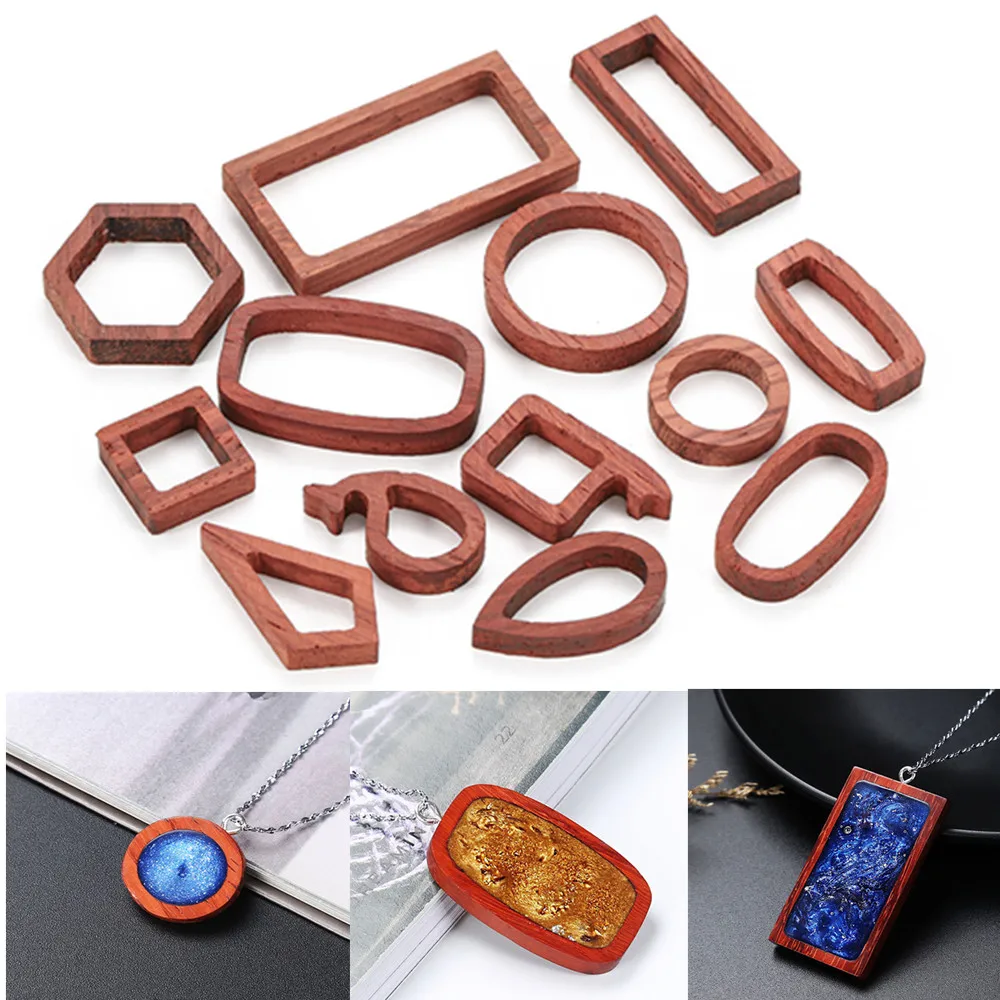 13Style Wood Hollow Pendant Base Solid Wood Frame Molds for DIY Handicraft Crystal Epoxy Resin Mold Necklace Pendants Supplies
13Style Wood Hollow Pendant Base Solid Wood Frame Molds for DIY Handicraft Crystal Epoxy Resin Mold Necklace Pendants Supplies