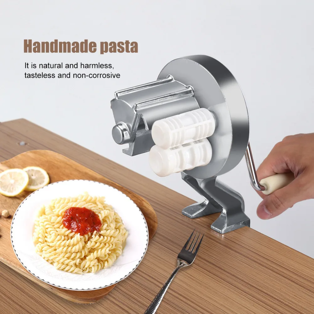 

Classical Noodle Manual Italy Fettuccine Making Machine Home Kitchen Hand Italian Pasta Spaghetti Macaroni Maker Tool