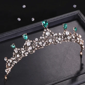 2020 Silver Bridal Crown Crystal Wedding Hair Ornament Green Crystal Bridal Tiaras Headdress Princess Girl Crown Hair Jewelry
2020 Silver Bridal Crown Crystal Wedding Hair Ornament Green Crystal Bridal Tiaras Headdress Princess Girl Crown Hair Jewelry