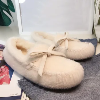 SWONCO Furry Shoes Loafers Woman Winter Warm Flat Shoes Soft Mink Fur Snow Shoes For Woman 2019 New Female Casual Loafers Flats 
SWONCO Furry Shoes Loafers Woman Winter Warm Flat Shoes Soft Mink Fur Snow Shoes For Woman 2019 New Female Casual Loafers Flats